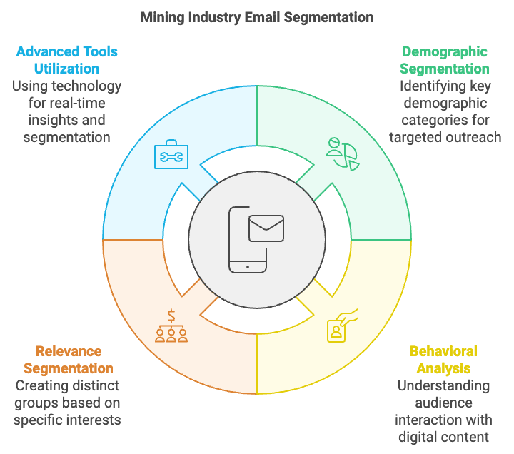 Infographic illustrating audience segmentation strategies, highlighting methods to enhance understanding and improve targeted communication.