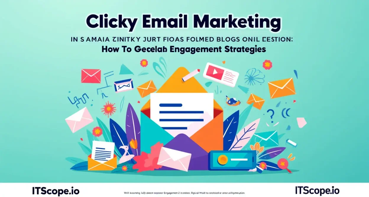 Clicky Email Marketing illustration depicting engaging strategies