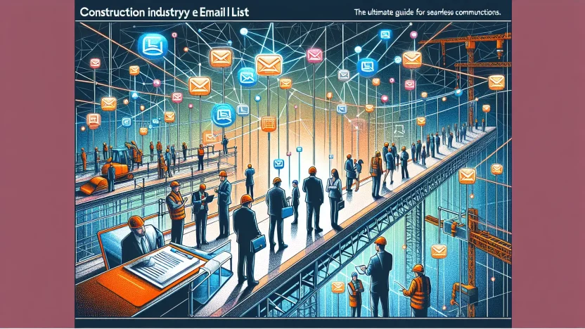 Construction Industry Email List network illustration