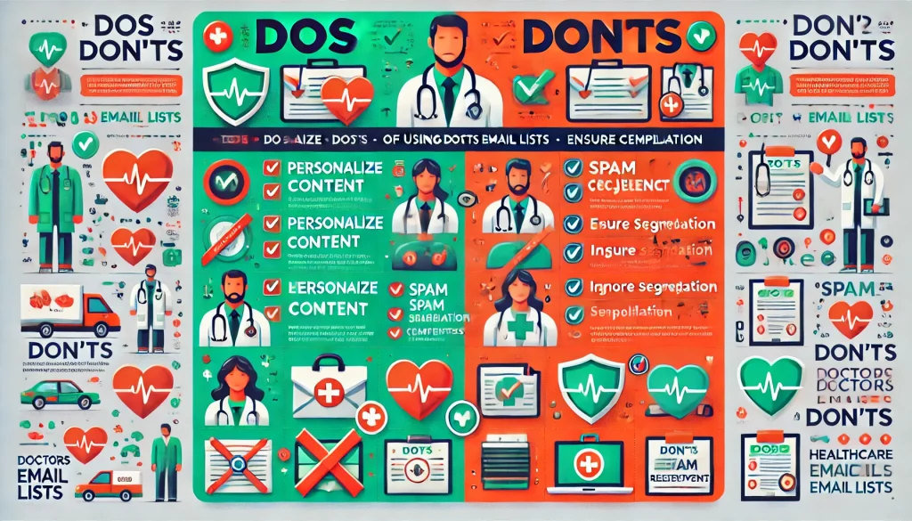 dos and donts doctors email lists