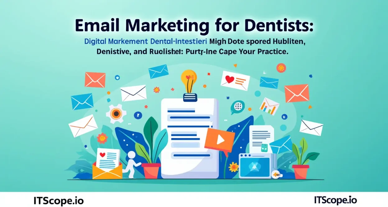 Email Marketing for Dentists illustration showing transformative strategies for dental practices