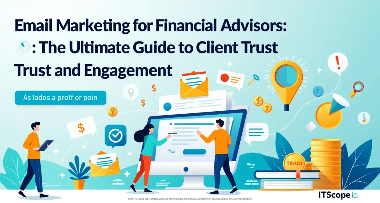 Email marketing strategies for financial advisors illustration showing key concepts discussed in the blog.