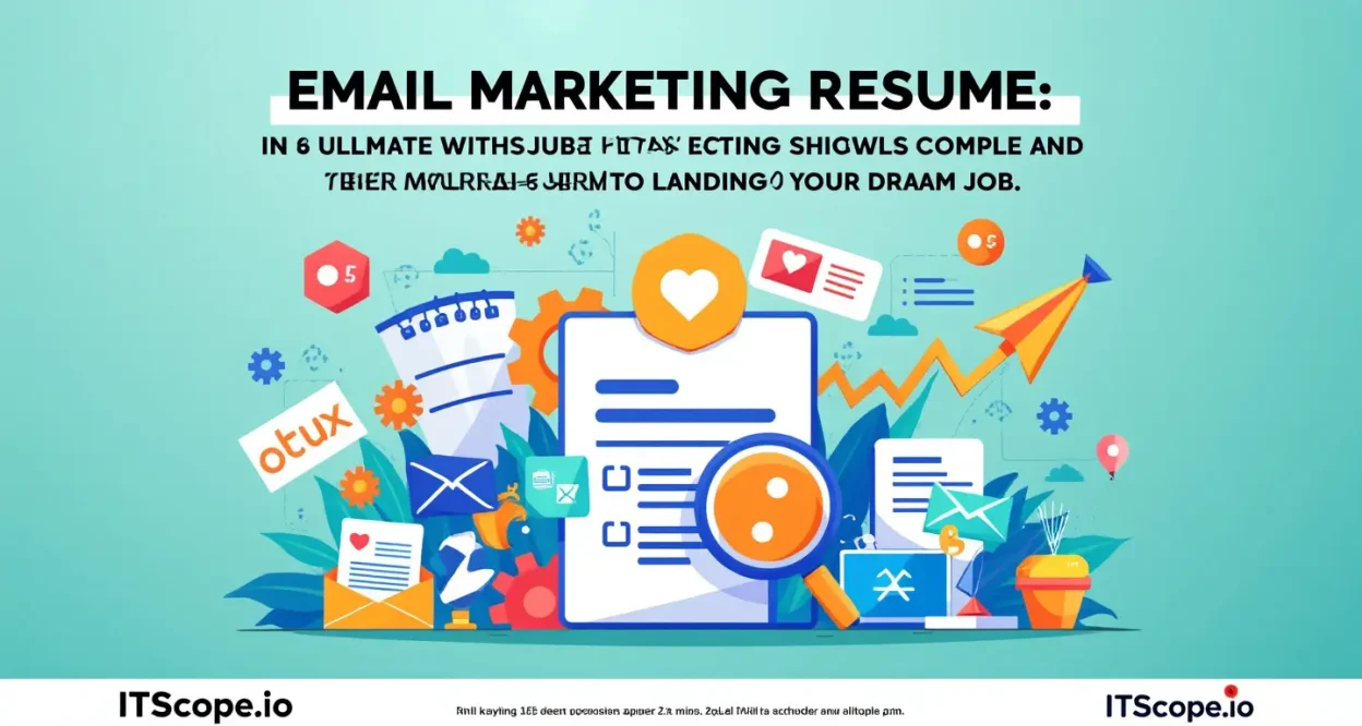 Email Marketing Resume illustration showcasing key strategies and tips discussed in the blog