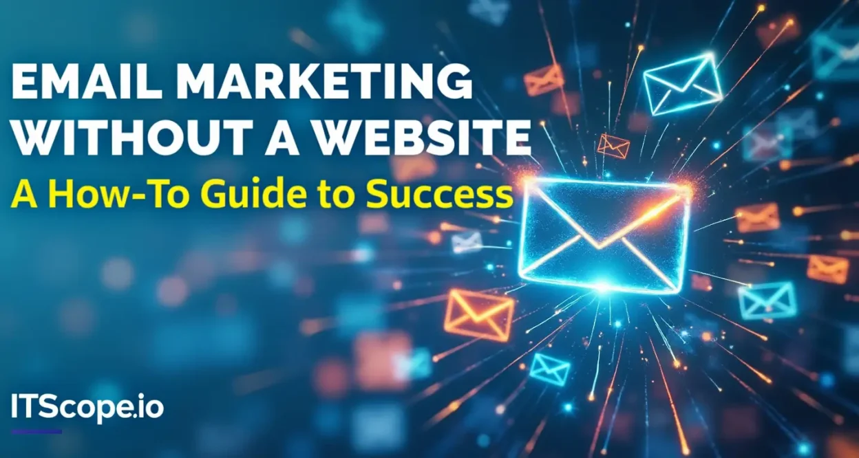 Email marketing without a website illustration showing innovative outreach strategies