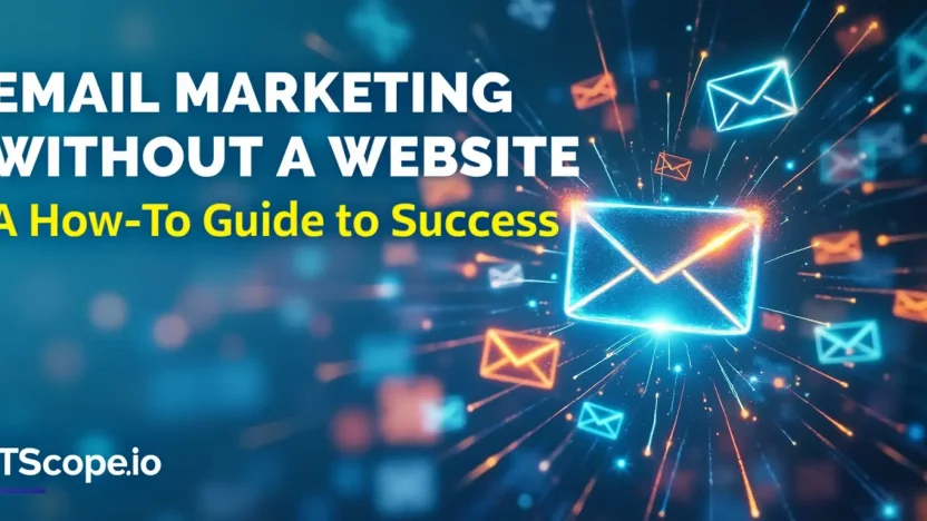 Email marketing without a website illustration showing innovative outreach strategies