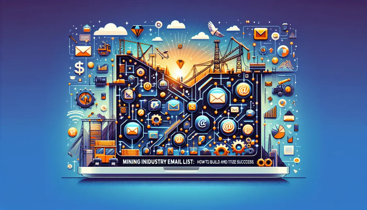 Mining Industry Email List illustration detailing essential strategies and techniques