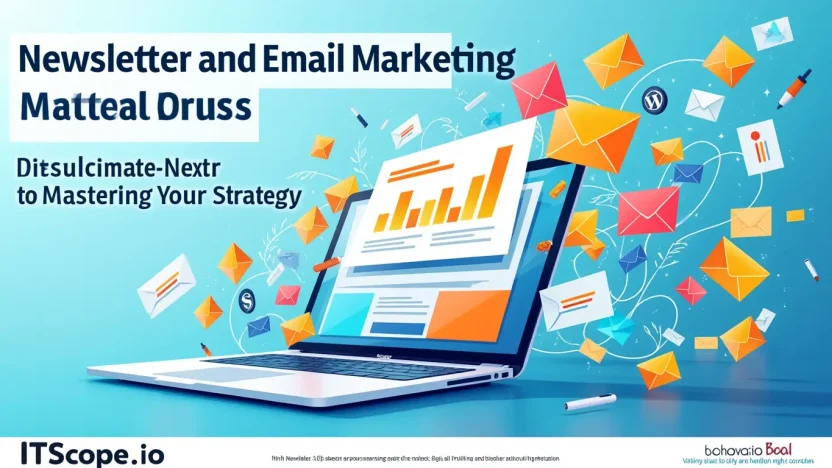 Newsletter and Email Marketing illustration highlighting key strategies and concepts discussed in the blog