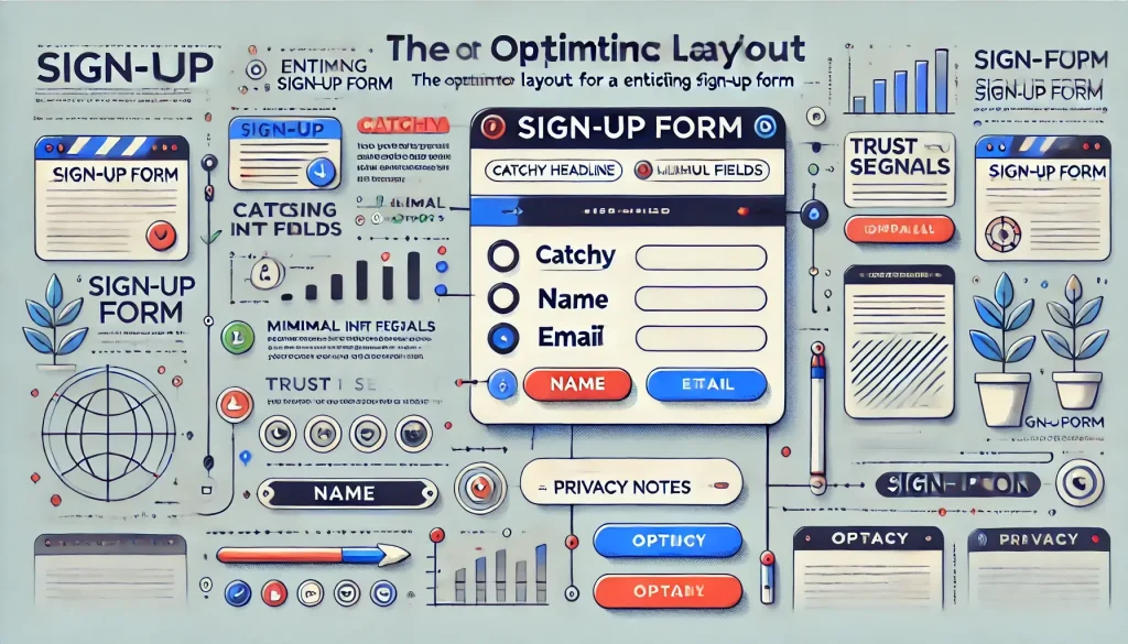 optimal signup form layout