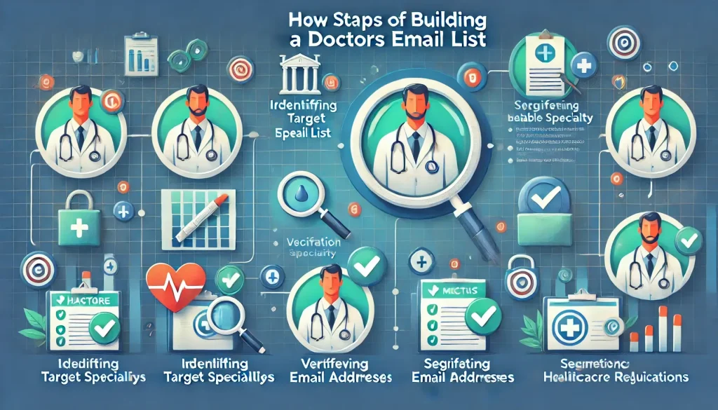 steps to build doctors email list