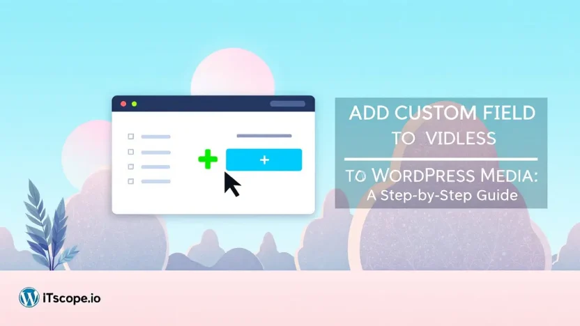Add custom field to WordPress media illustration showing the media library with custom options