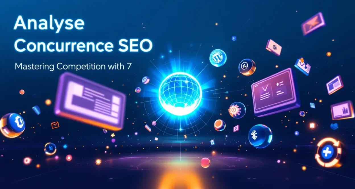 Analyse Concurrence SEO illustration showing a strategic approach to beating competition