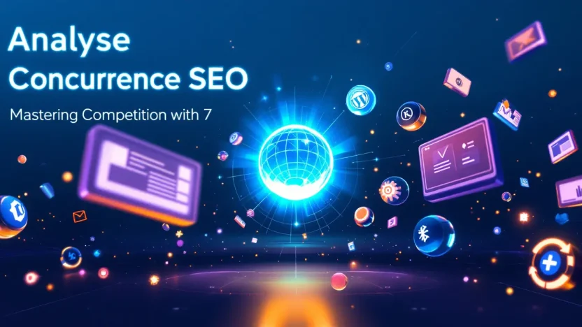 Analyse Concurrence SEO illustration showing a strategic approach to beating competition