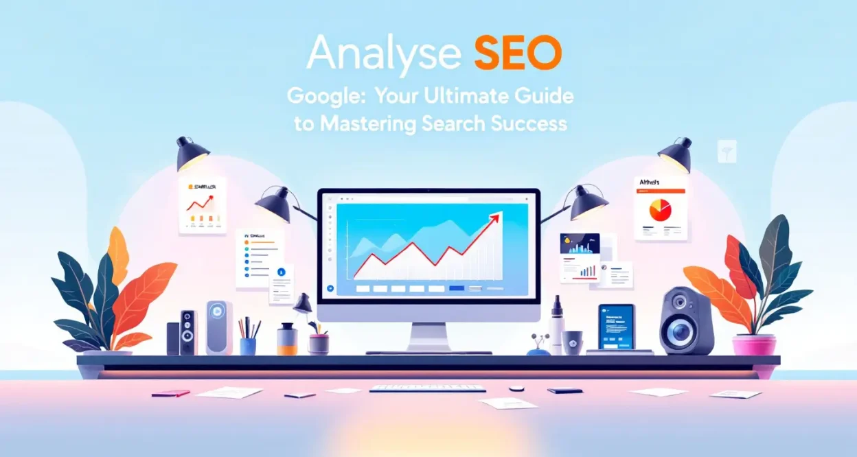 Analyse SEO Google illustration showing key SEO analysis concepts