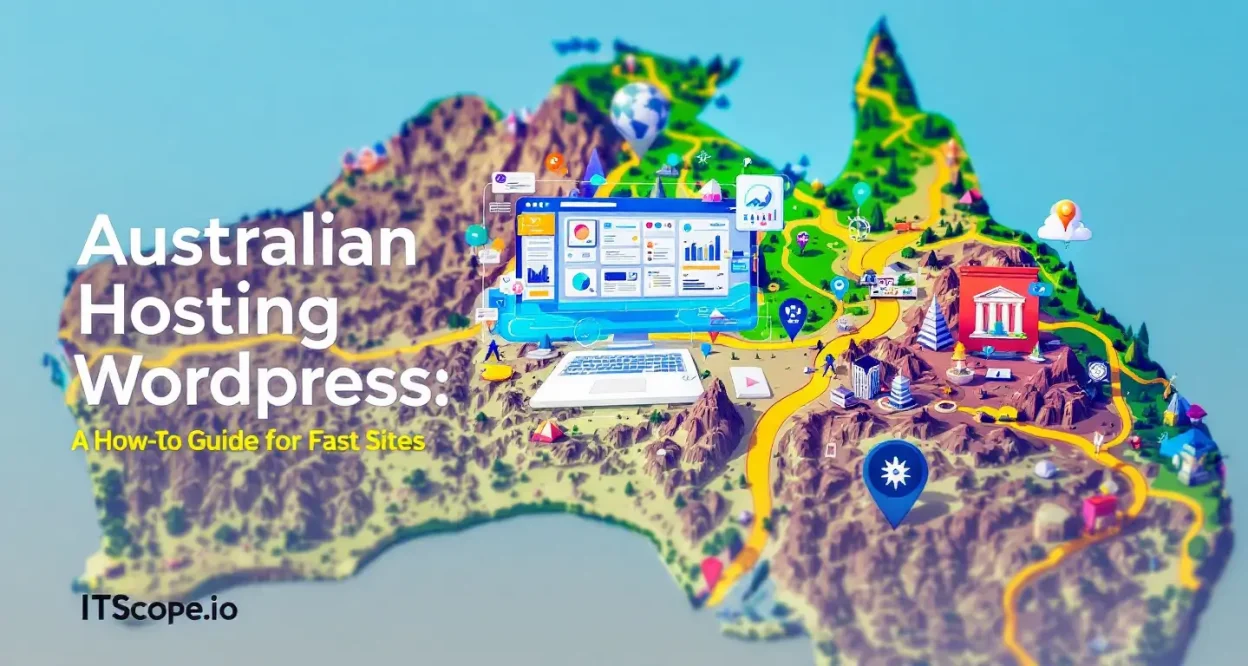 Australian Hosting WordPress dashboard showcasing local hosting efficiency