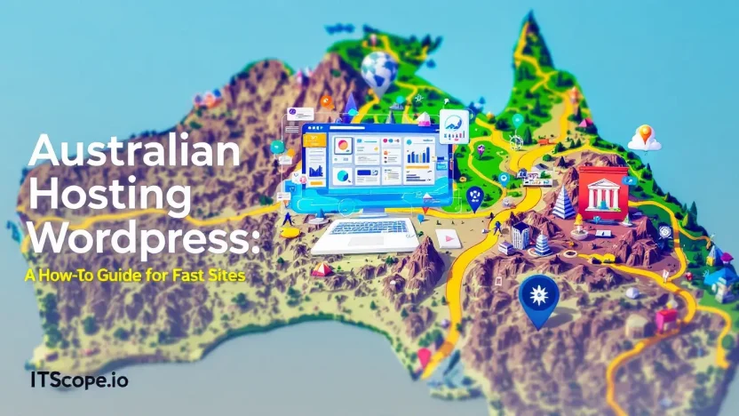 Australian Hosting WordPress dashboard showcasing local hosting efficiency