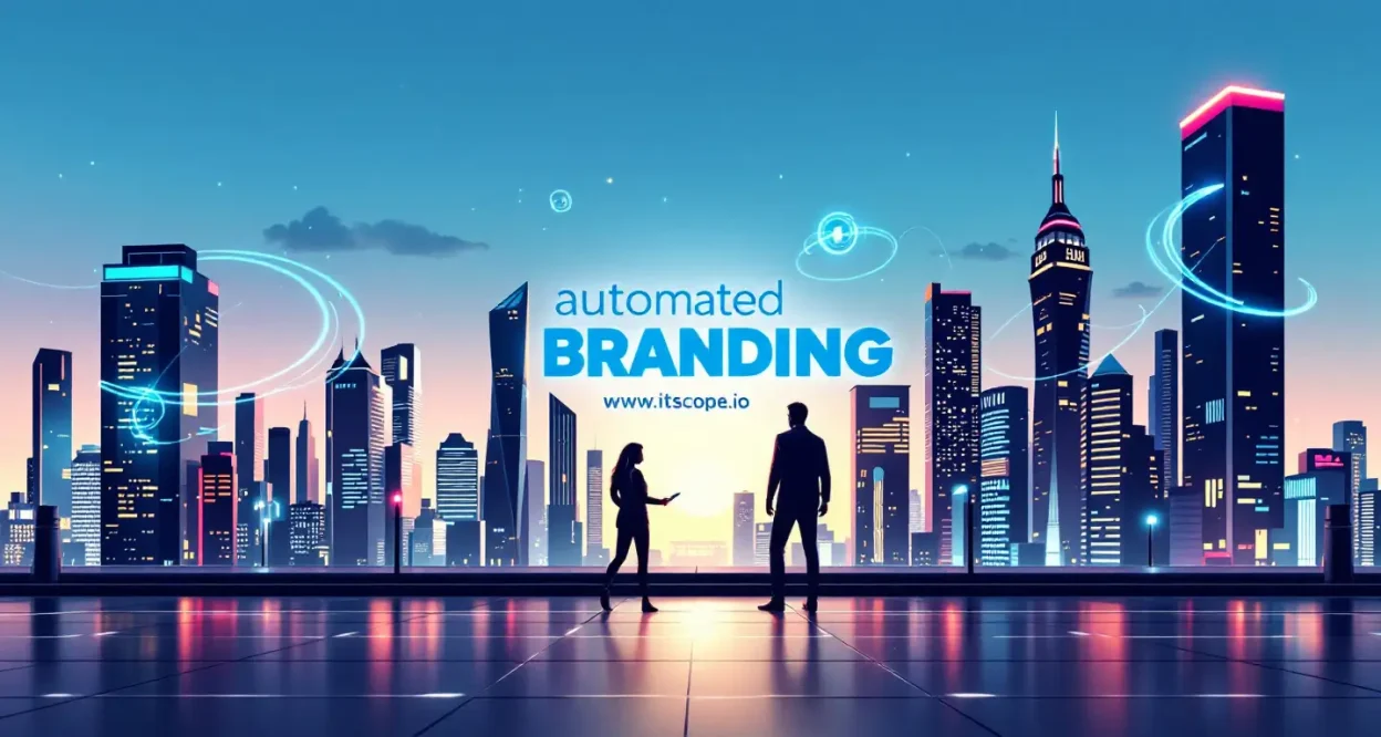 Automated branding illustration showcasing key strategies and tools