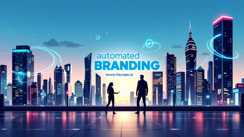 Automated branding illustration showcasing key strategies and tools