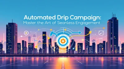 Automated drip campaign illustration showing seamless customer engagement process