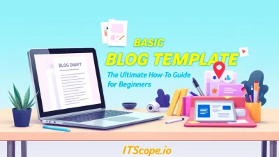 Basic Blog Template illustration showing key concepts of blog creation