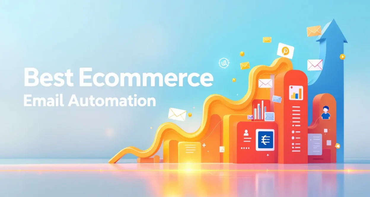 Best Ecommerce Email Automation guide illustration with digital marketing elements