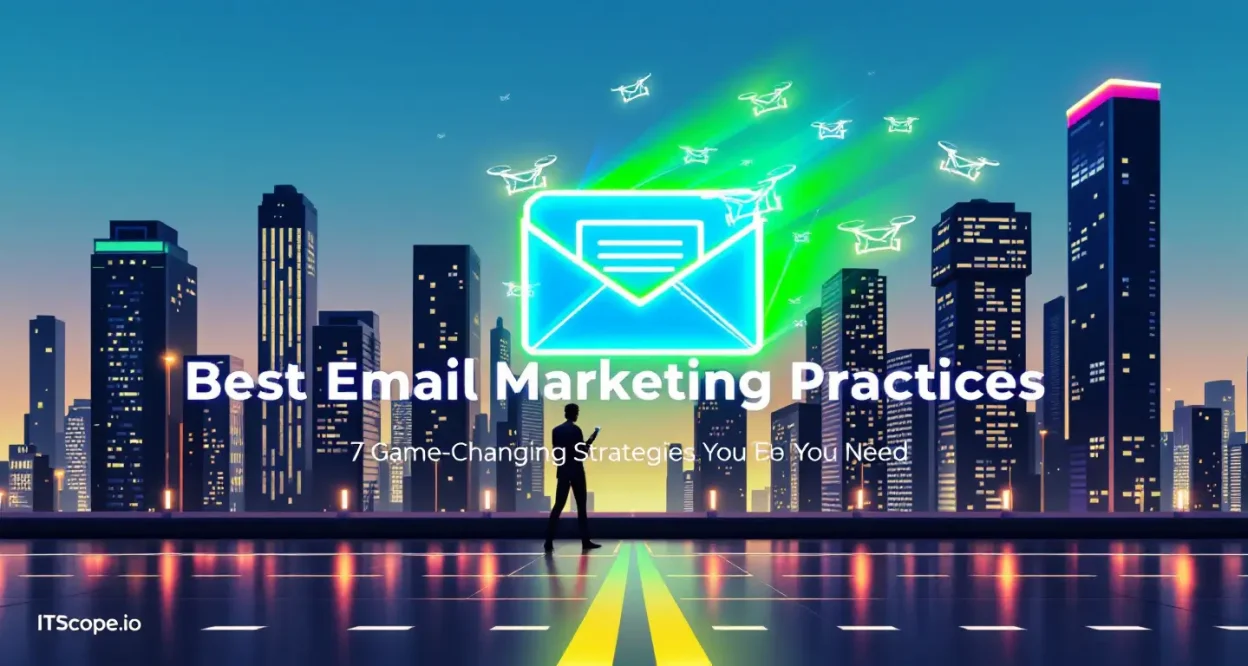 Best Email Marketing Practices illustration showing key concepts discussed in the listicle