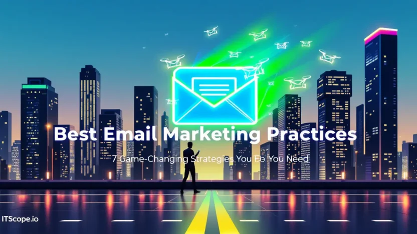 Best Email Marketing Practices illustration showing key concepts discussed in the listicle