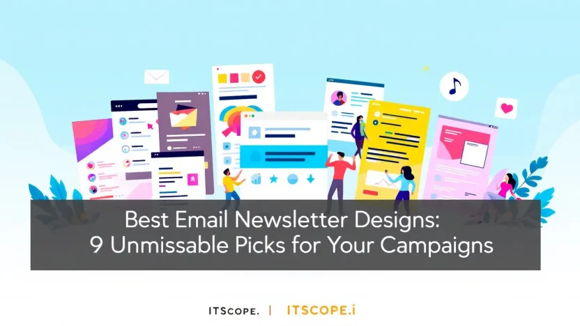 Best Email Newsletter Designs featuring creative and professional layouts