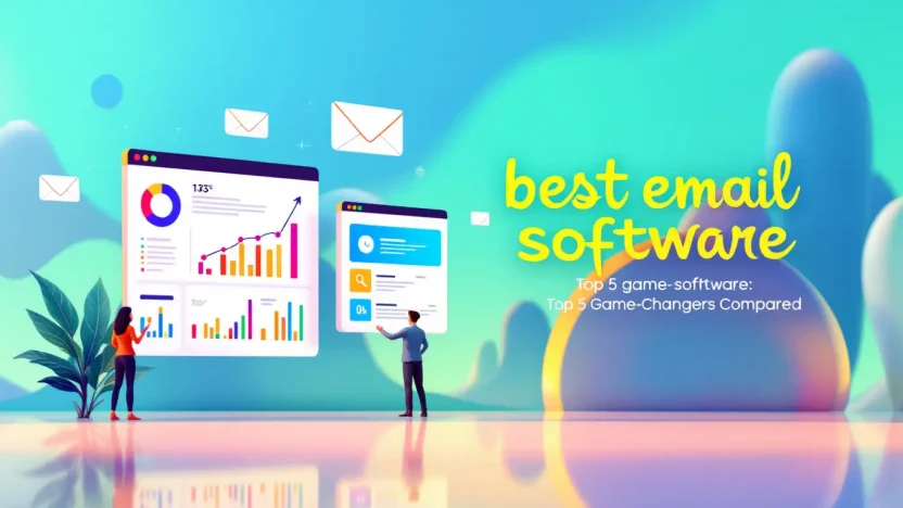 Best email software comparison chart showcasing top contenders