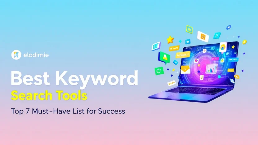 Illustration of best keyword search tools highlighting top digital solutions