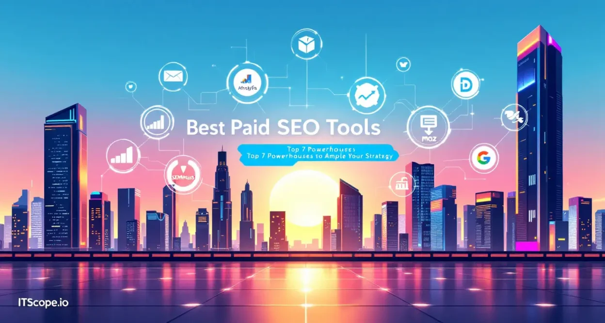 Best Paid SEO Tools illustration showing key strategies discussed in the blog