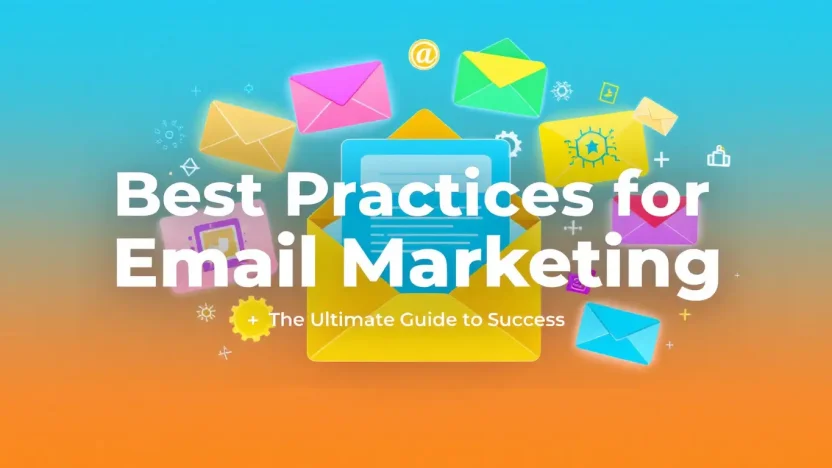 Best Practices for Email Marketing illustration showing essential tips and strategies