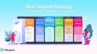 Best Shared Hosting providers comparison chart illustrating key features