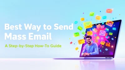 Best way to send mass email illustration depicting effective email strategies