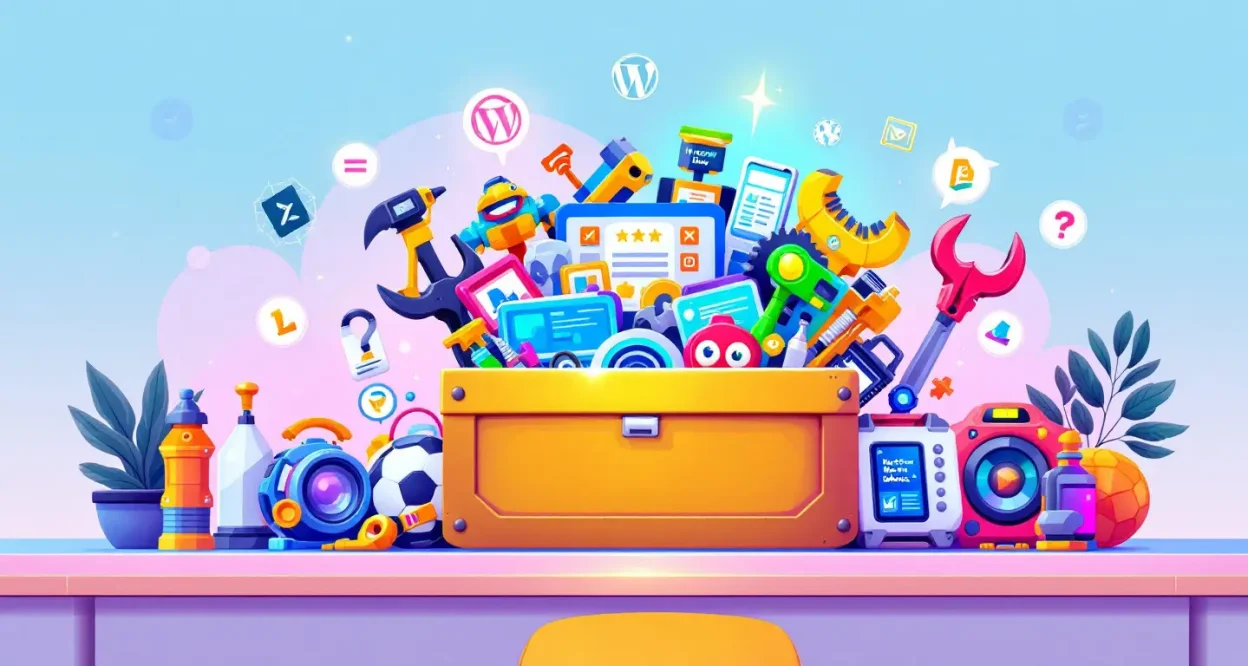 Best WordPress Addons toolbox illustration showcasing essential tools for site optimization