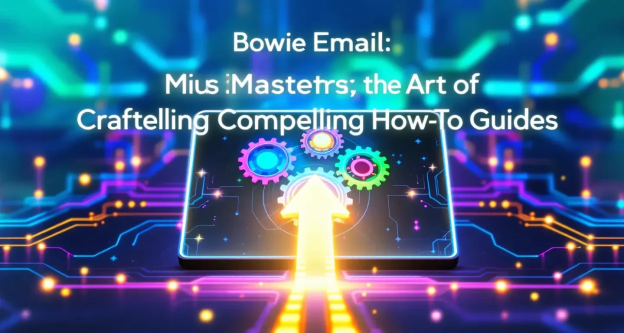 Bowie Email illustration showing how-to guide crafting concepts