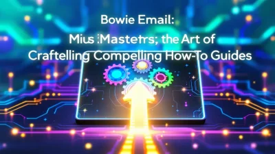 Bowie Email illustration showing how-to guide crafting concepts