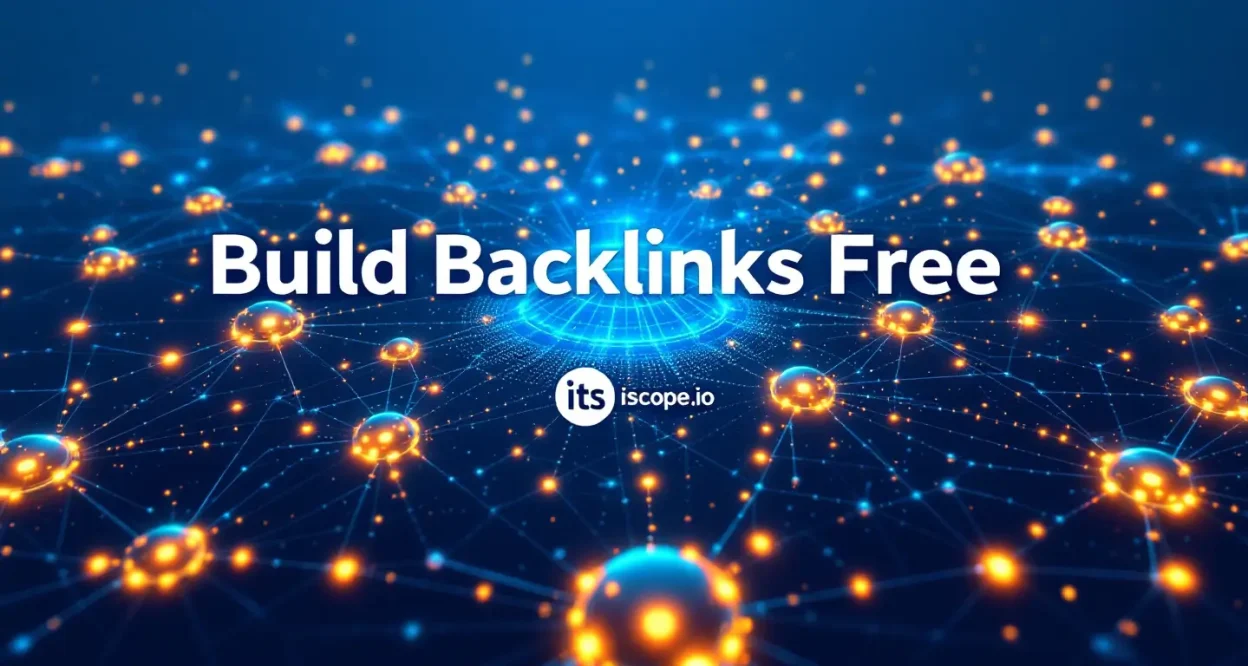 Build Backlinks Free illustration showing interconnected digital network strategies