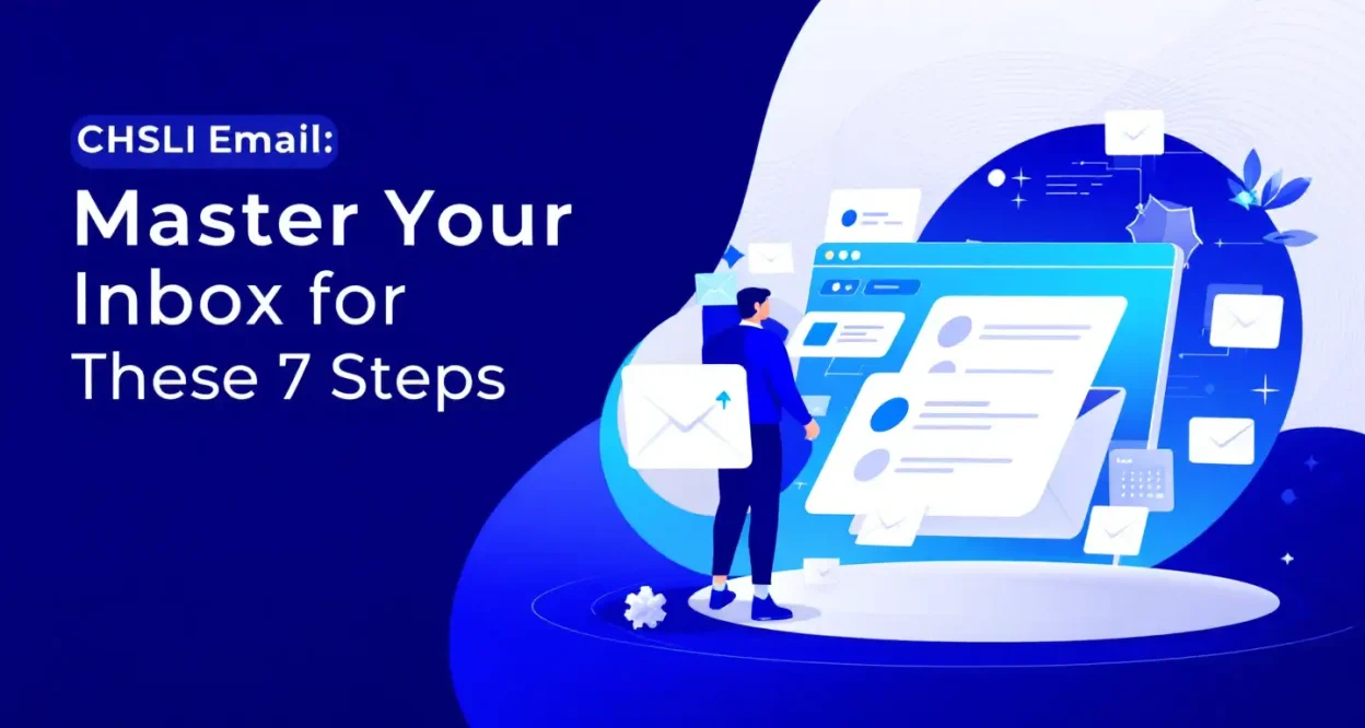 CHSLI Email guide illustration showing a streamlined inbox and productivity tools
