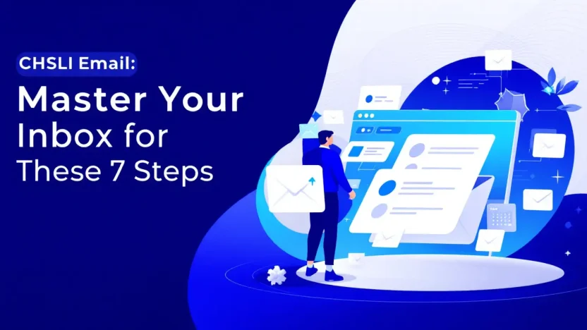 CHSLI Email guide illustration showing a streamlined inbox and productivity tools