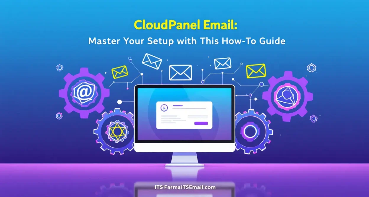 CloudPanel Email setup illustration showing key steps and concepts