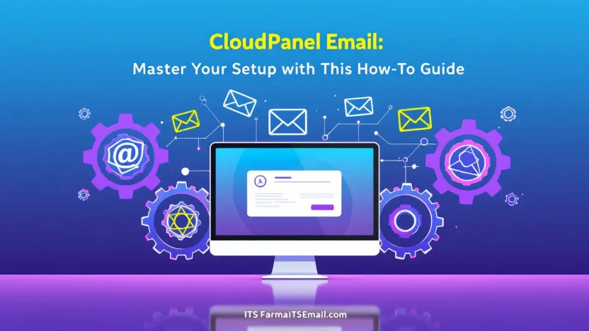 CloudPanel Email setup illustration showing key steps and concepts