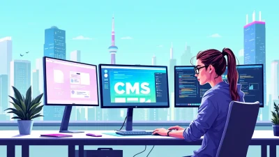 CMS Template illustration for building stunning websites