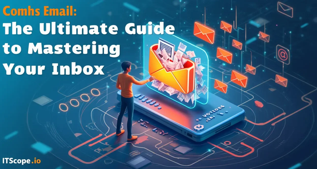 Comhs Email illustration showing a user mastering their inbox with innovative techniques