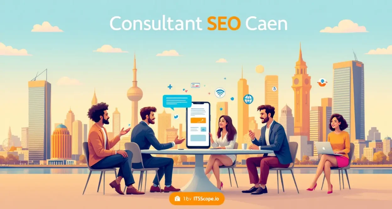 Consultant SEO Caen comparison illustration with top experts