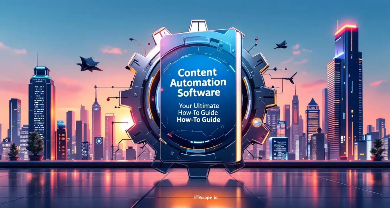 Content Automation Software guide illustration showing key strategies and tools