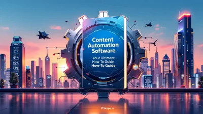 Content Automation Software guide illustration showing key strategies and tools