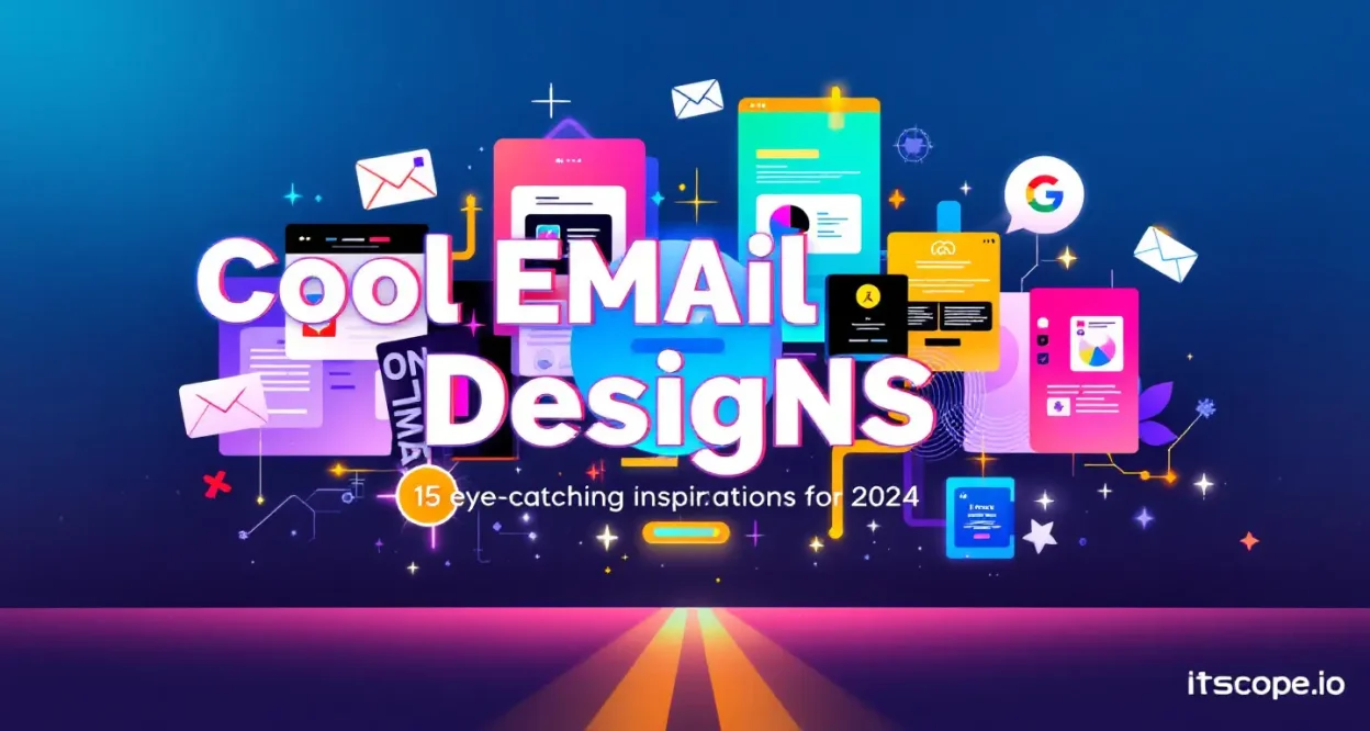 Cool email designs illustration showcasing eye-catching inspirations