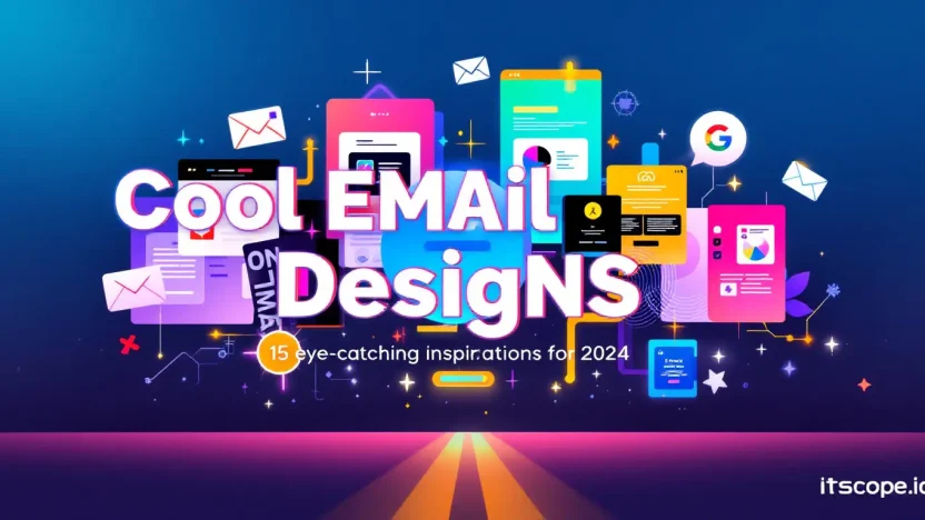 Cool email designs illustration showcasing eye-catching inspirations