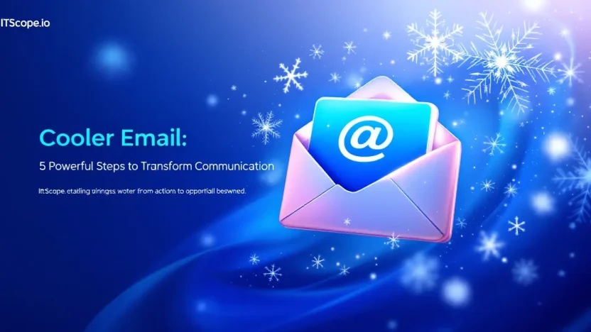 Cooler Email illustration showing key transformational steps