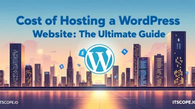 Cost of Hosting a WordPress Website illustration showing various hosting options and pricing elements discussed in the blog